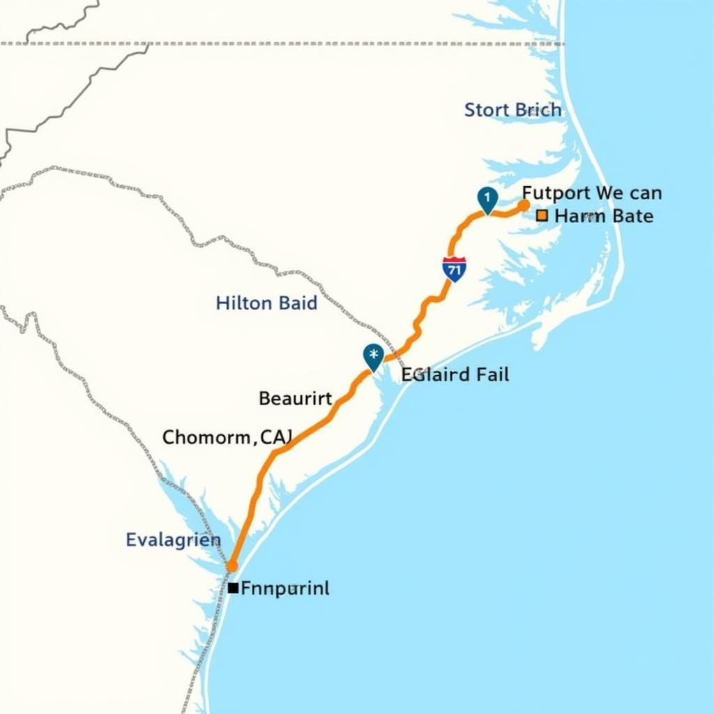 Car Service Centers along the Charleston to Hilton Head Route