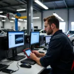 Modern Diagnostic Equipment in a Cupar Car Service Centre