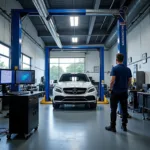 Modern Diagnostic Equipment in a Quevedo Car Service Centre