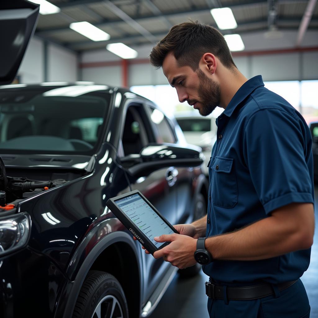 Modern Diagnostic Equipment in a Chandler Car Service Center