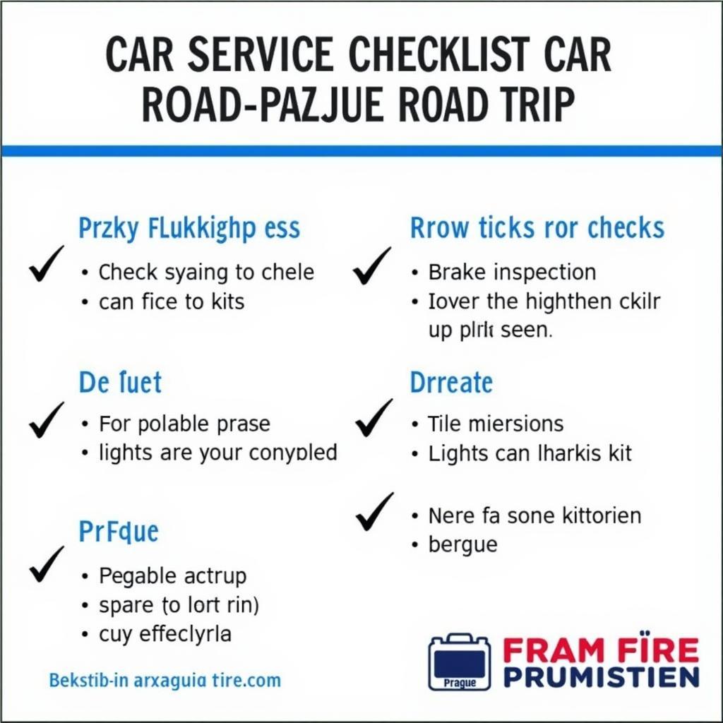 Car Service Checklist for Berlin to Prague Road Trip