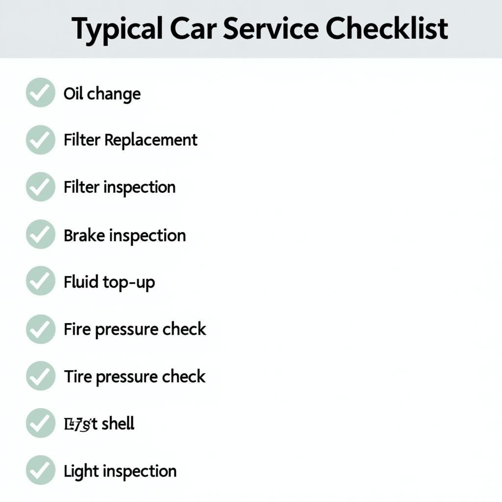 Car Service Checklist in Charminster