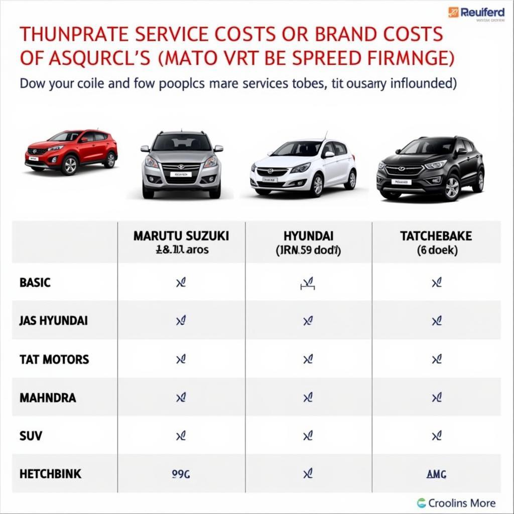 Car Service Cost Comparison Across Indian Car Brands