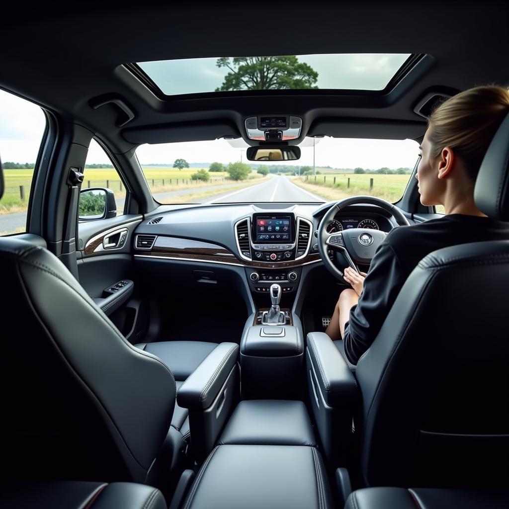 Luxury Interior of a Dublin to Galway Car Service