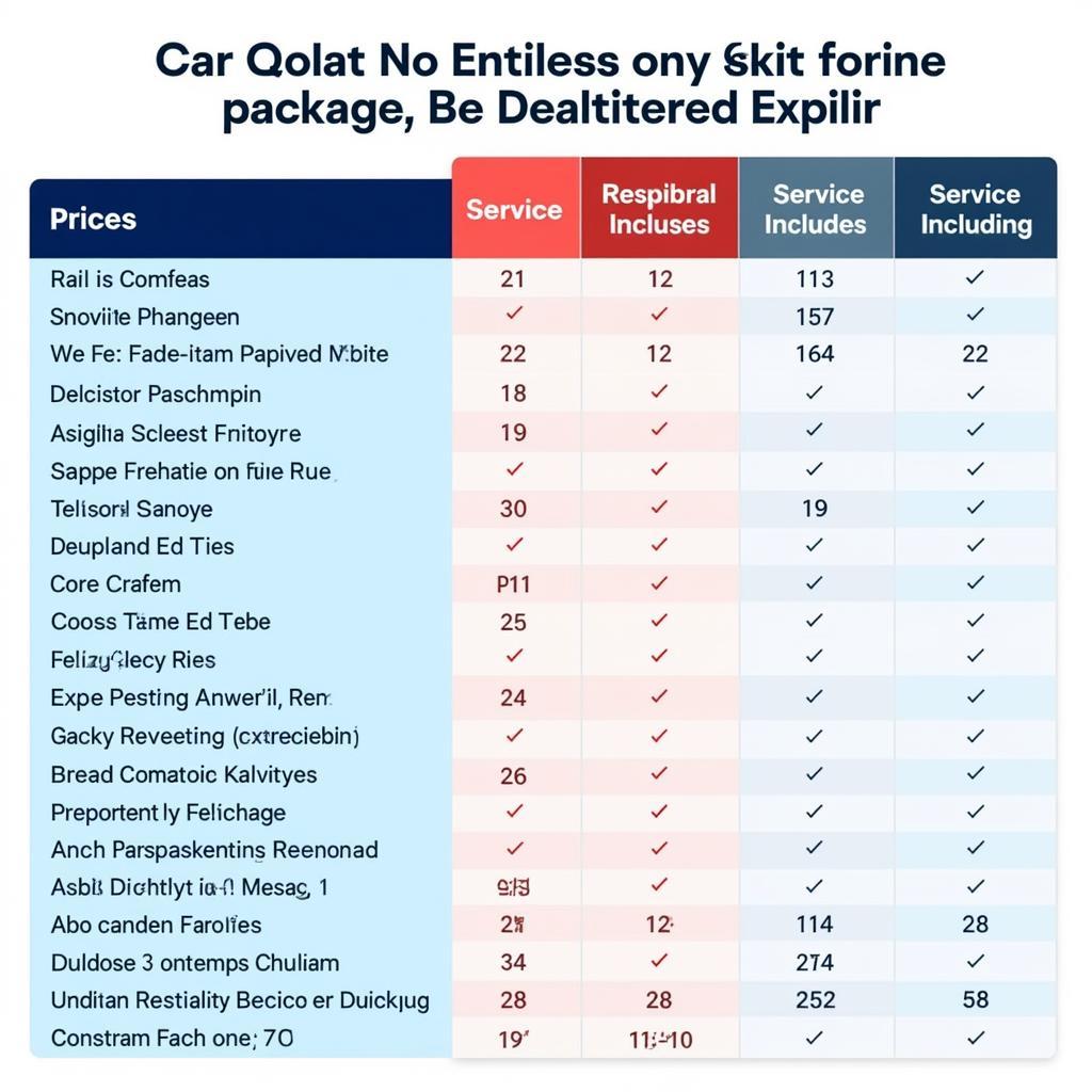 Comparison table of car service prices in Dunfermline.