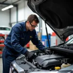 Mechanic Checking Car Engine in Forster