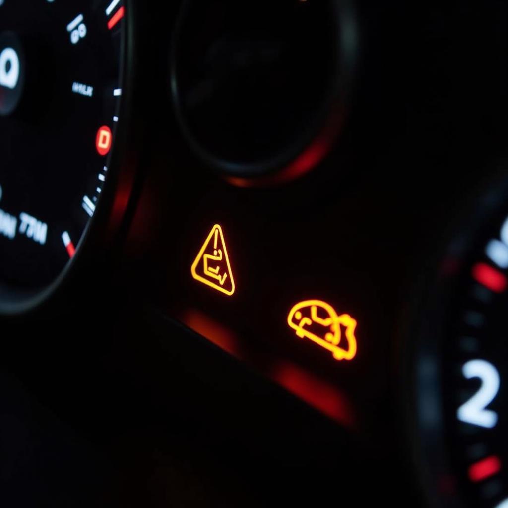 Dashboard Warning Lights Indicating Car Problems in Grangemouth