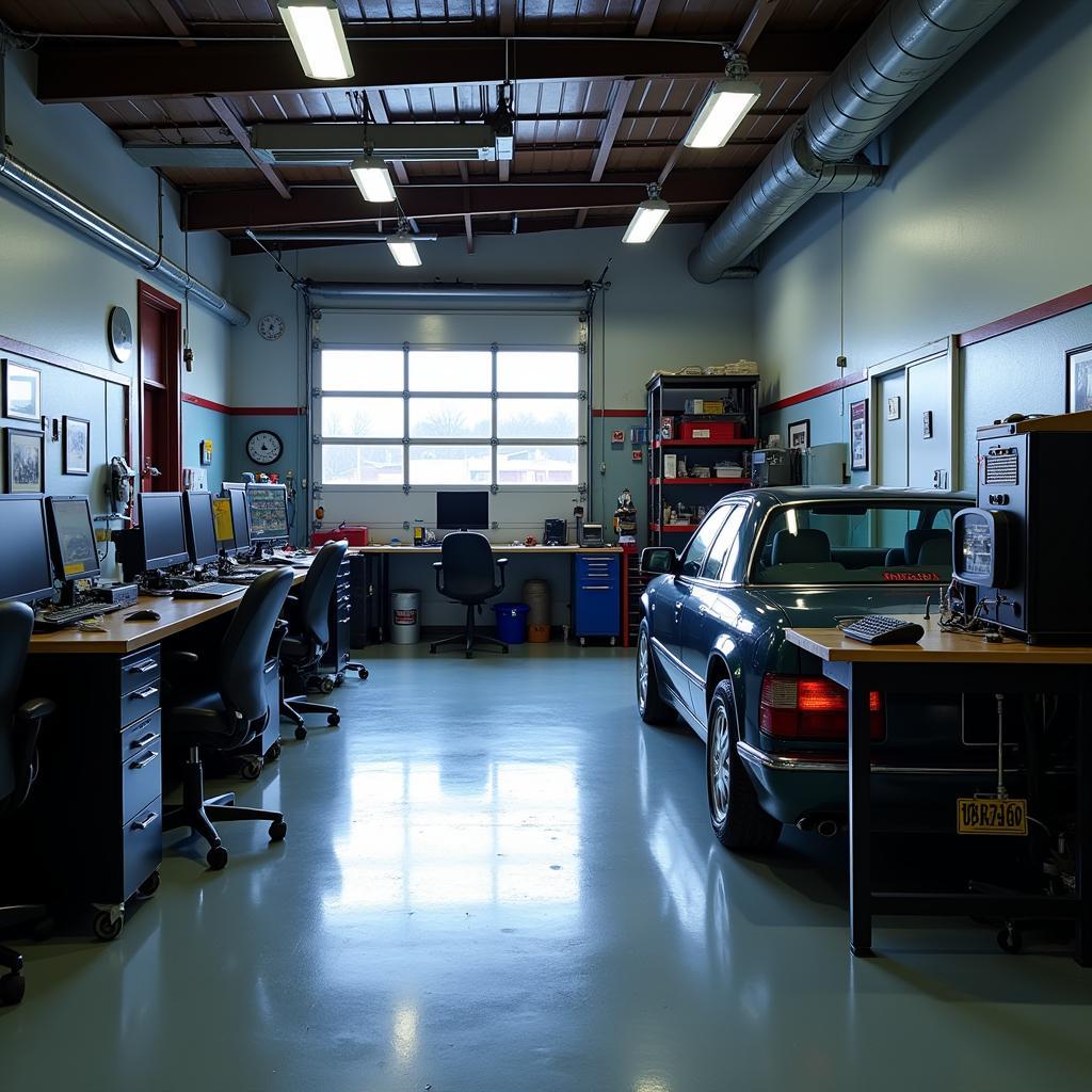 Modern Diagnostic Tools in a Car Service Center