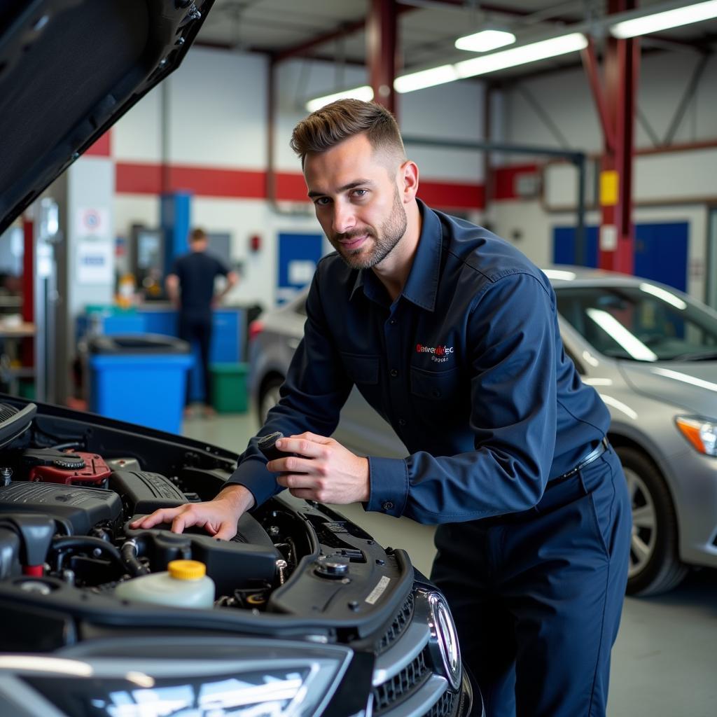 Car Service Horsforth Mechanic Working