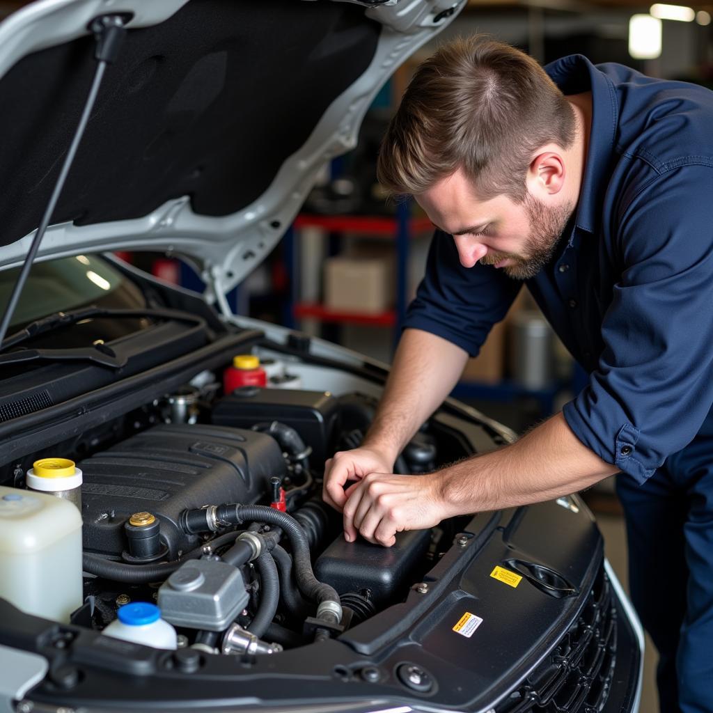 Car Service Inspection at 80000 Miles