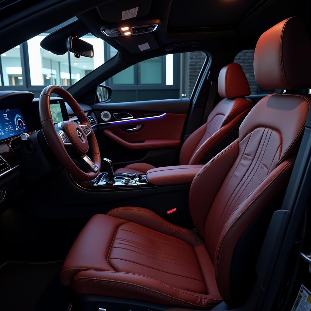 Luxurious Car Service Interior