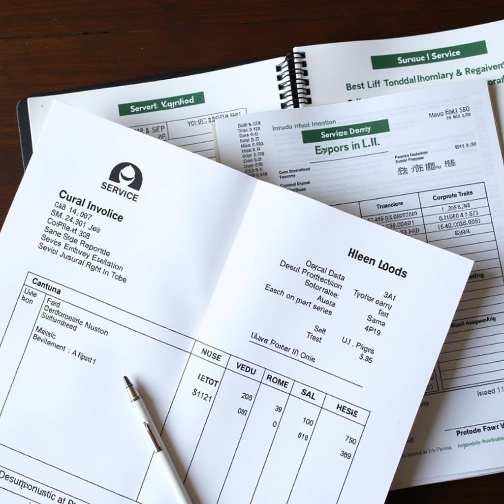 Car Service Invoice and Records