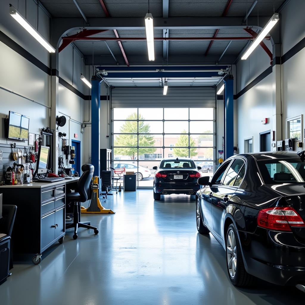 Modern Car Service Repair Bay in Kansas City