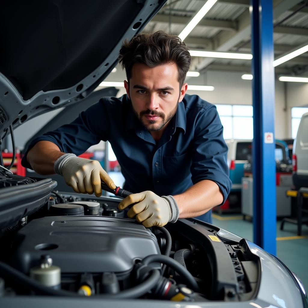 Car Service Las Vegas Mechanic at Work