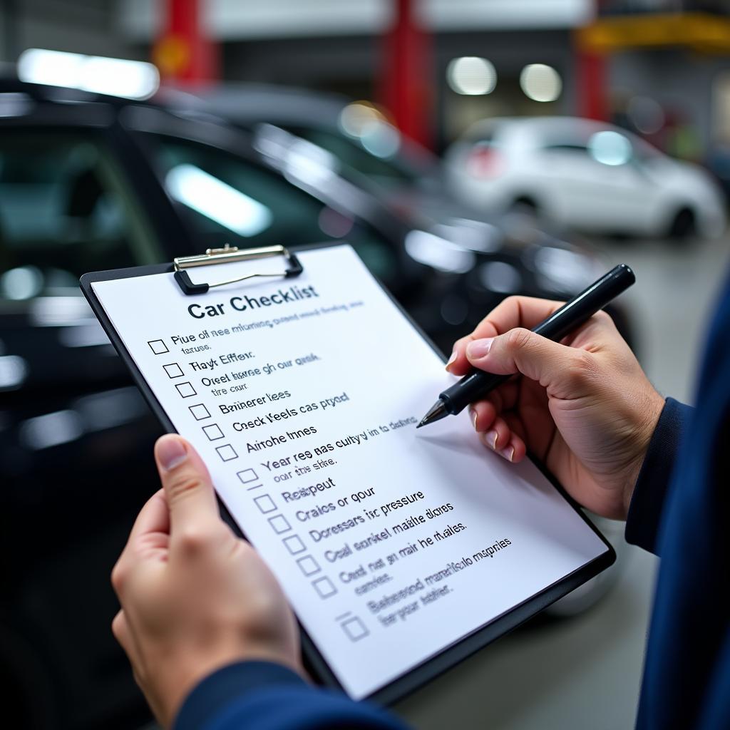 Car Service Checklist in Leeds