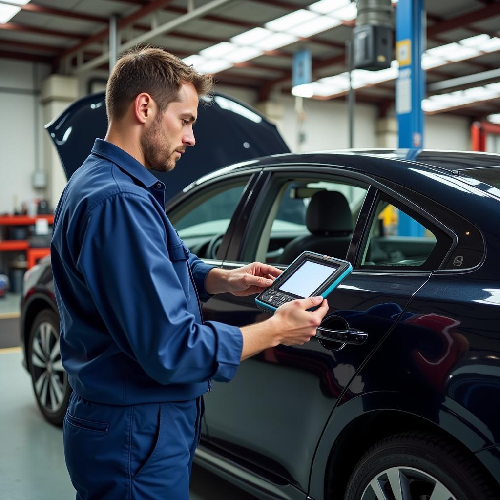 Routine car service checklist in Leicester