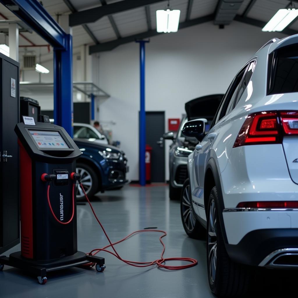 Advanced Diagnostic Equipment in a Lisburn Car Service Garage