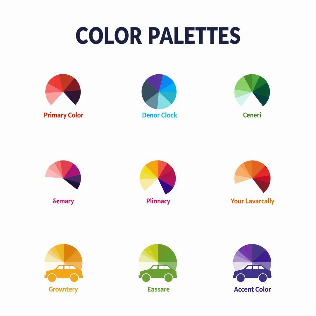 Car Service Logo Color Palette Options