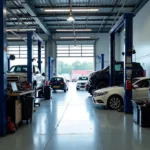 Modern Car Service Garage Interior in Louth