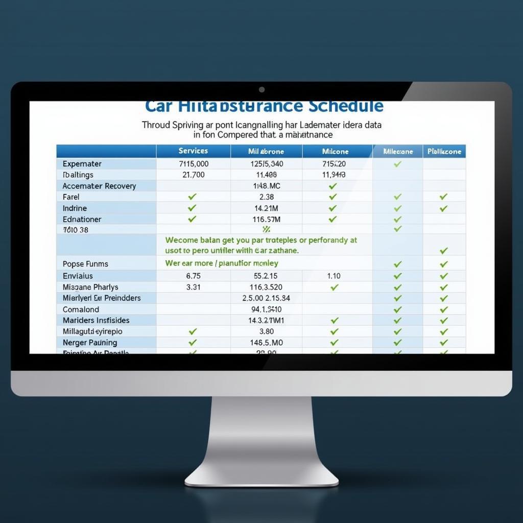 Car Service Maintenance Schedule