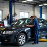 Modern Car Service Garage Interior in Mansfield Woodhouse