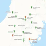 Car Service Locations in Moonen with Opening Hours Map