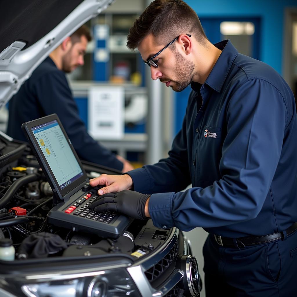 Car Service Centre in Salisbury performing Engine Diagnostics