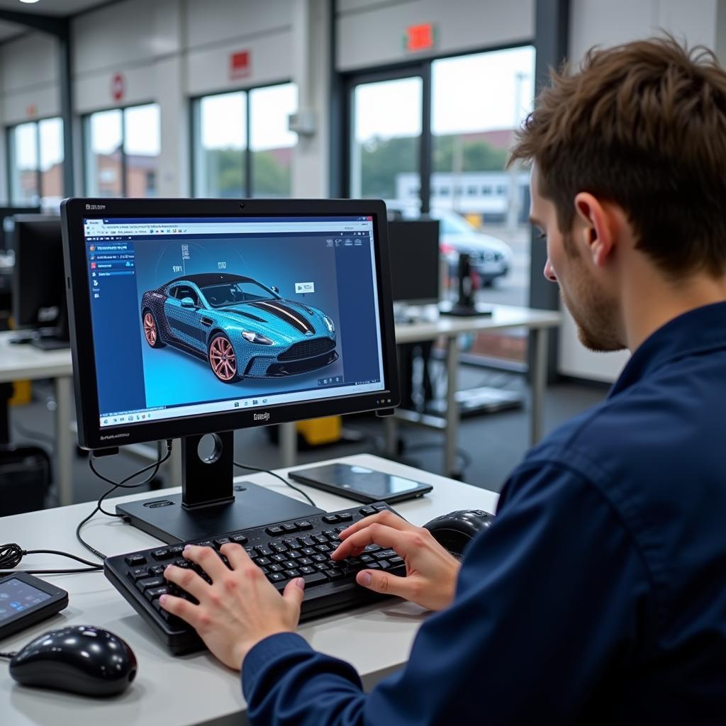 Modern Diagnostic Equipment in a Segensworth Car Service Centre