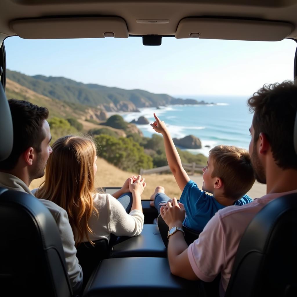 Chauffeur service in Carmel enjoying a coastal drive