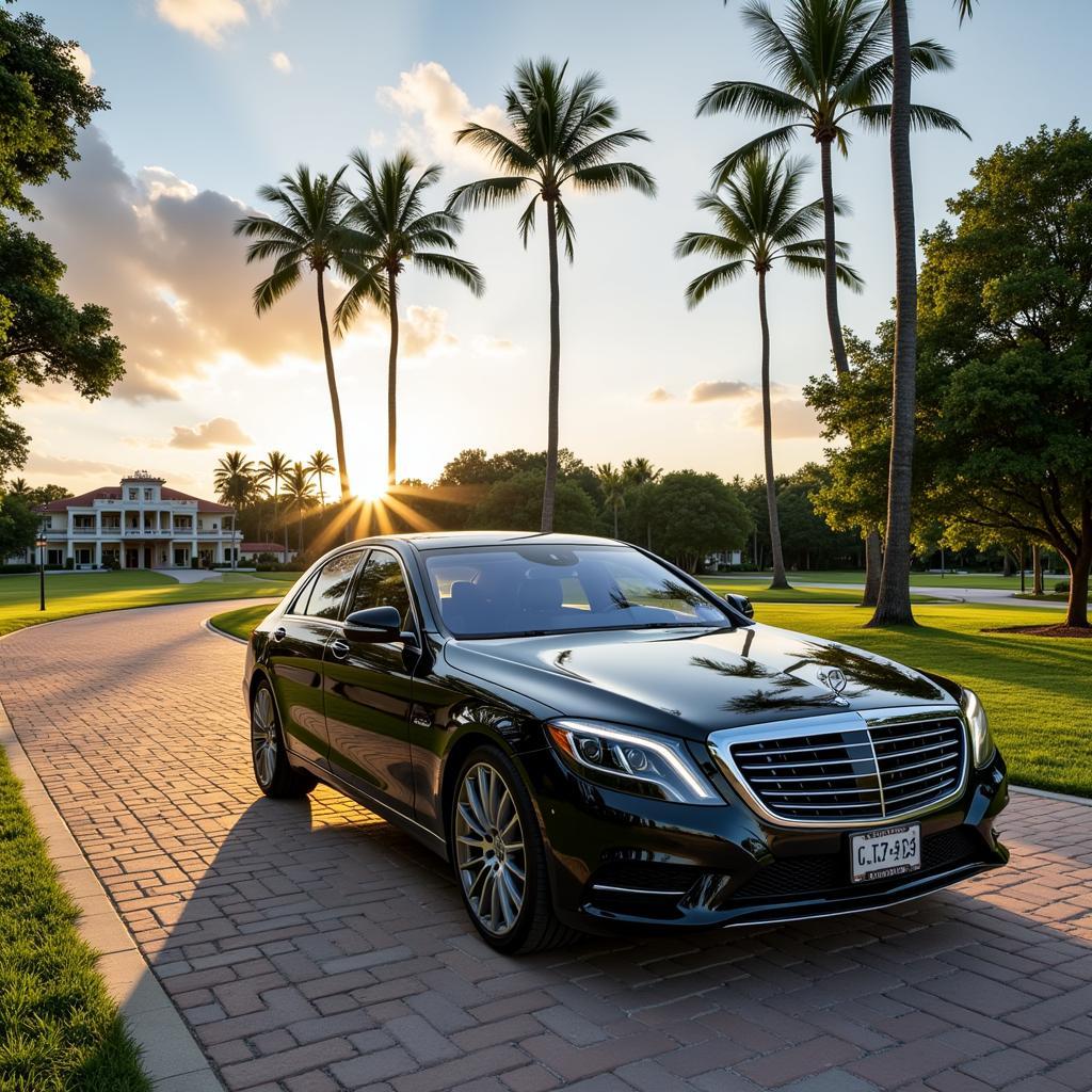 Arriving in Casa de Campo with a luxury car service