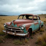 Abandoned vehicle on the Central Coast