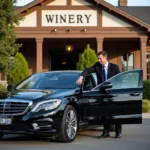 Chauffeur-driven car in Napa Valley