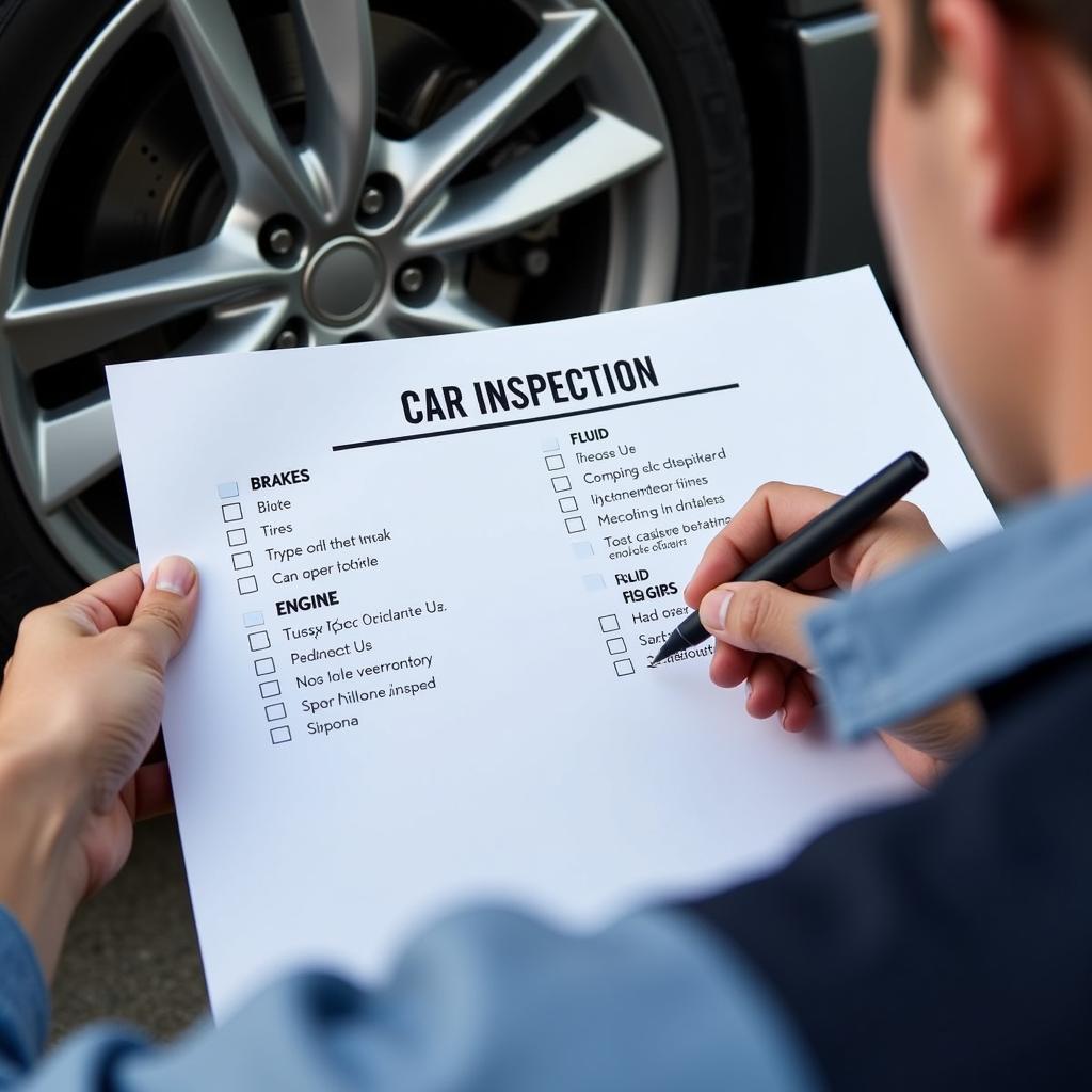 Chester Car Inspection Checklist