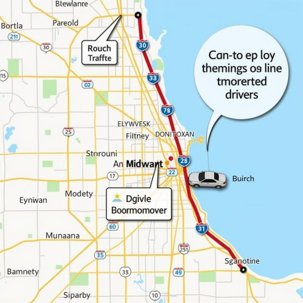 Chicago Traffic Navigation with Car Service