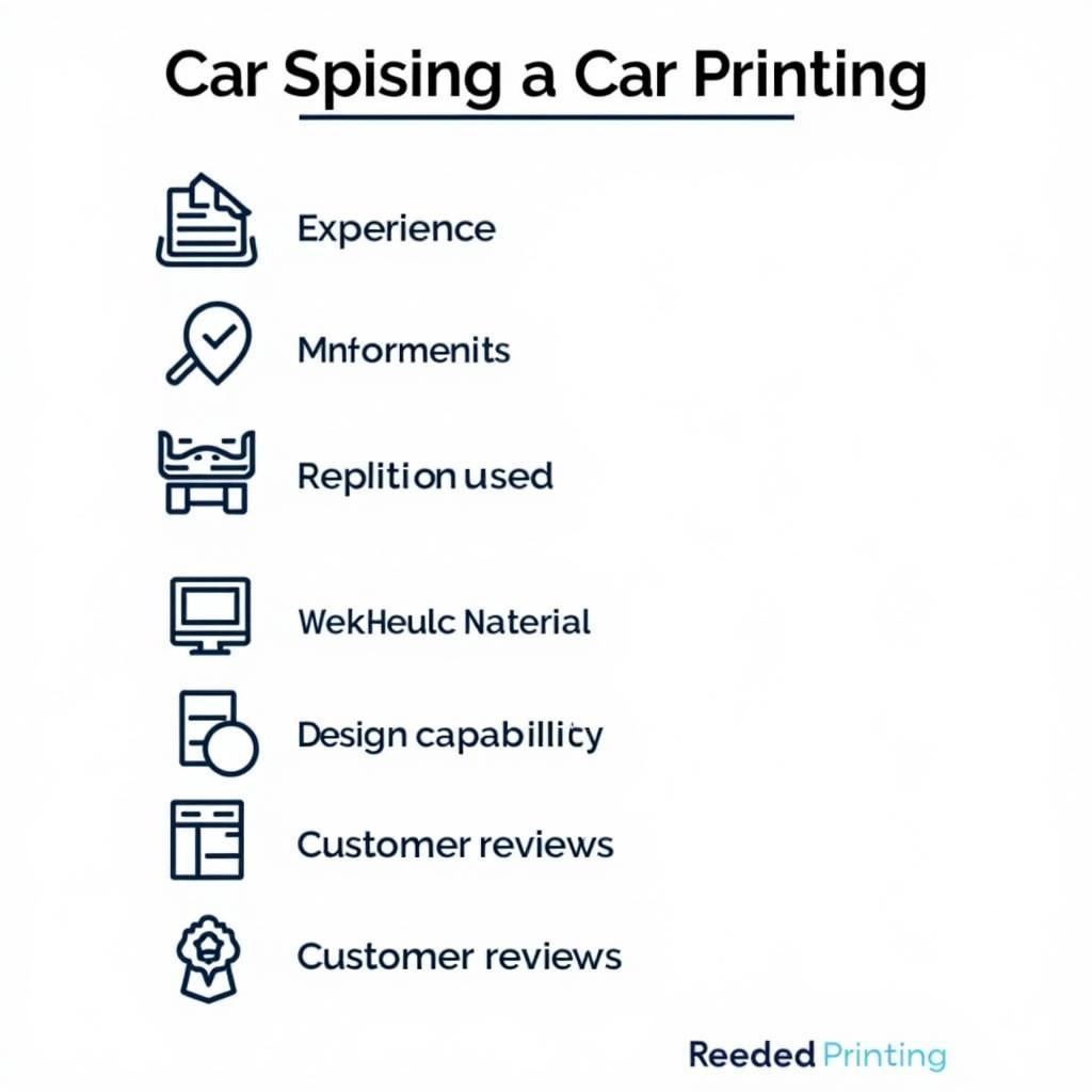 Factors to Consider When Choosing a Car Printing Service