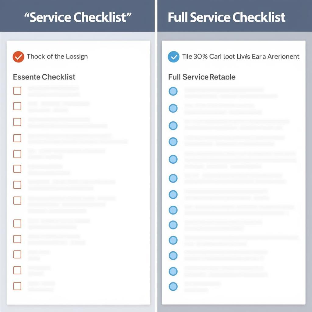 Choosing the Right Car Service Checklist in the UK