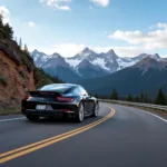 Colorado Car Service Navigating a Mountain Road