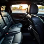 Spacious and comfortable interior of a car service vehicle