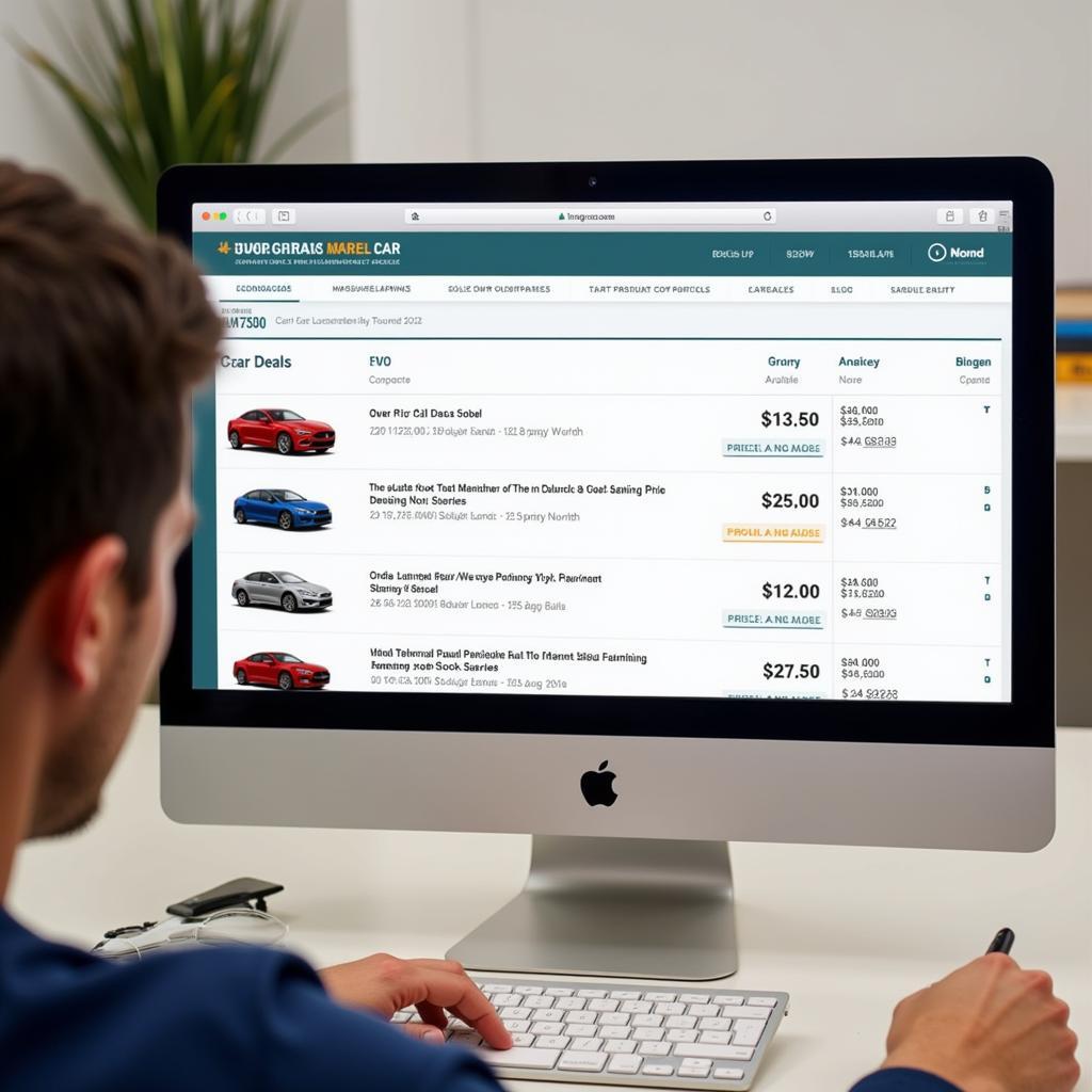 Comparing Car Prices Online 