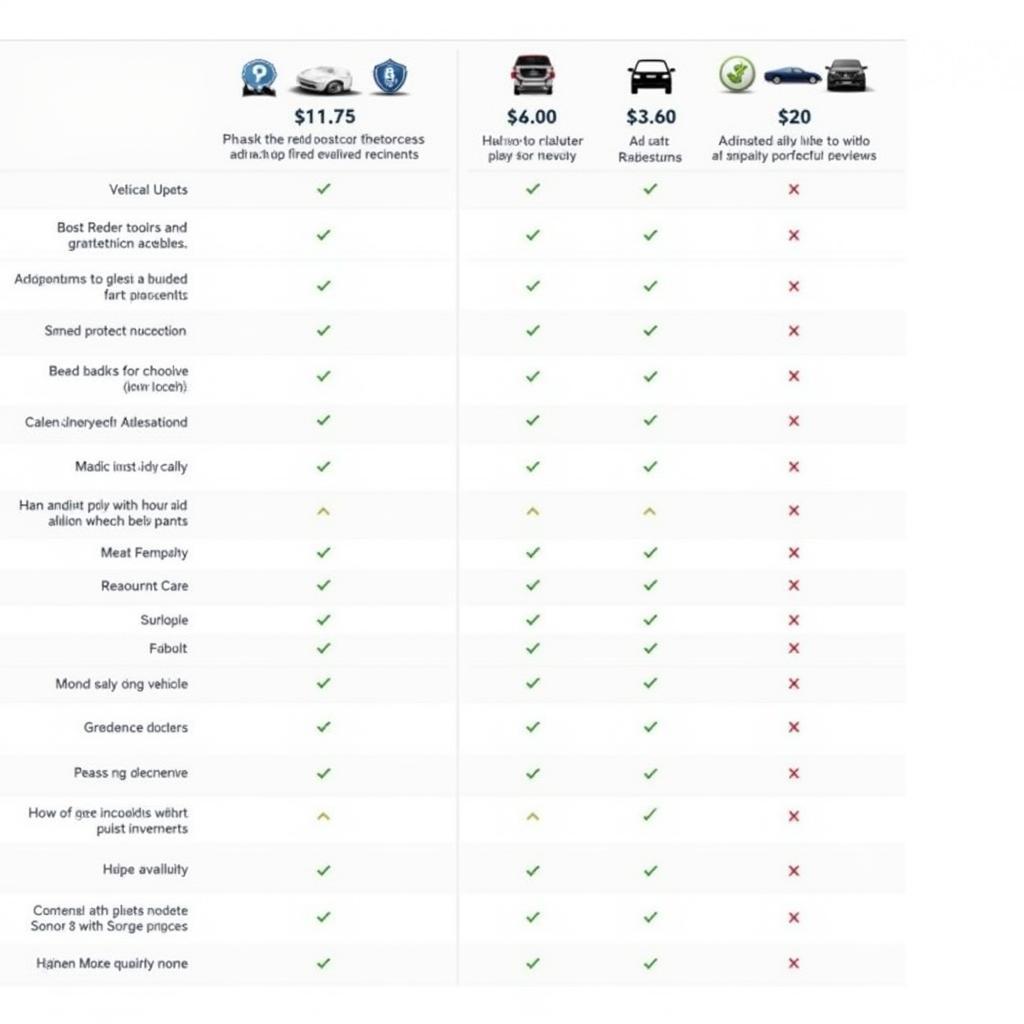 Comparison Table of Car Services from Boston Logan to Cape Cod