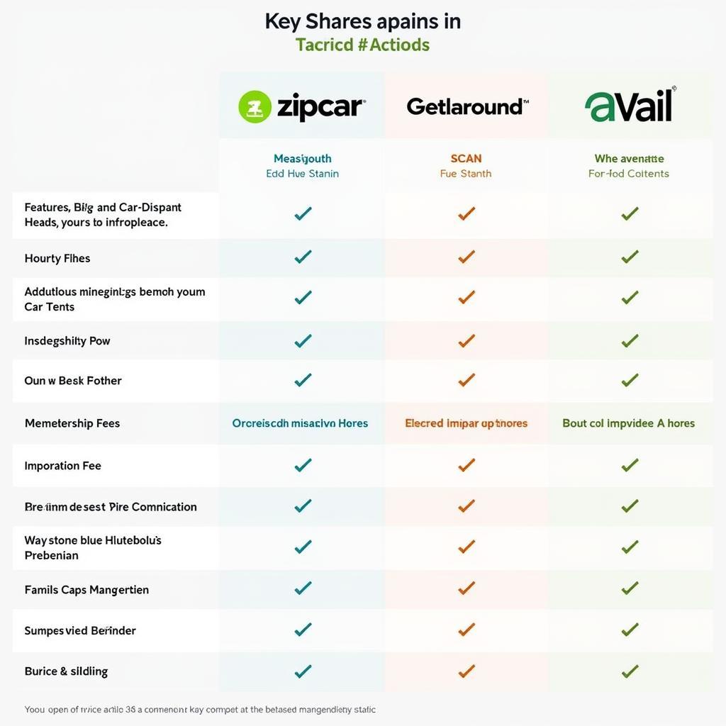 Comparing Car Sharing Apps