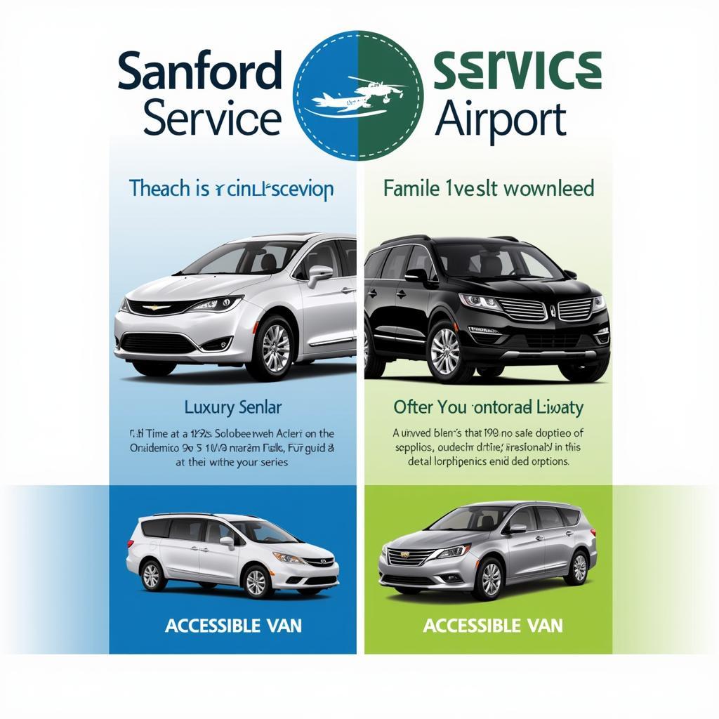 Comparing different car service options at Sanford Airport