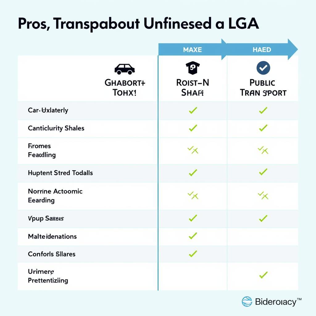 Comparing Transportation Options from LGA