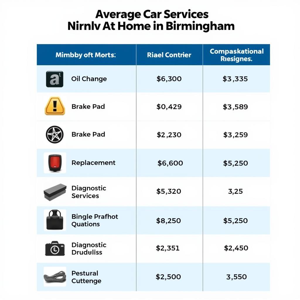 Cost Comparison of Different Car Services in Birmingham