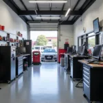 Modern and Clean Car Service Center Interior in Darwin