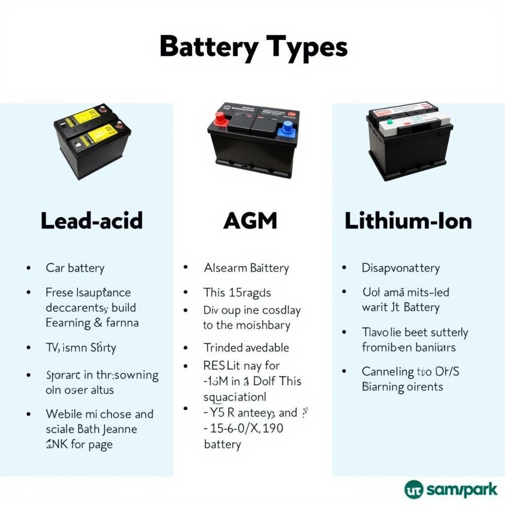 Various Types of Car Batteries