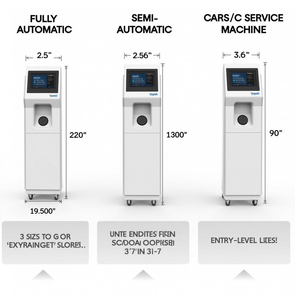 Different Types of Car AC Service Machines