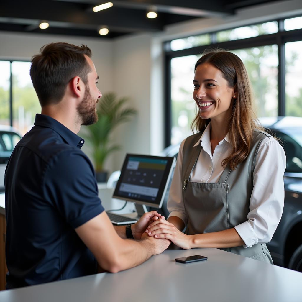 Friendly Customer Service Representative at an Eastern Suburbs Car Service Center