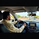 Experienced car driver navigating Jaipur traffic