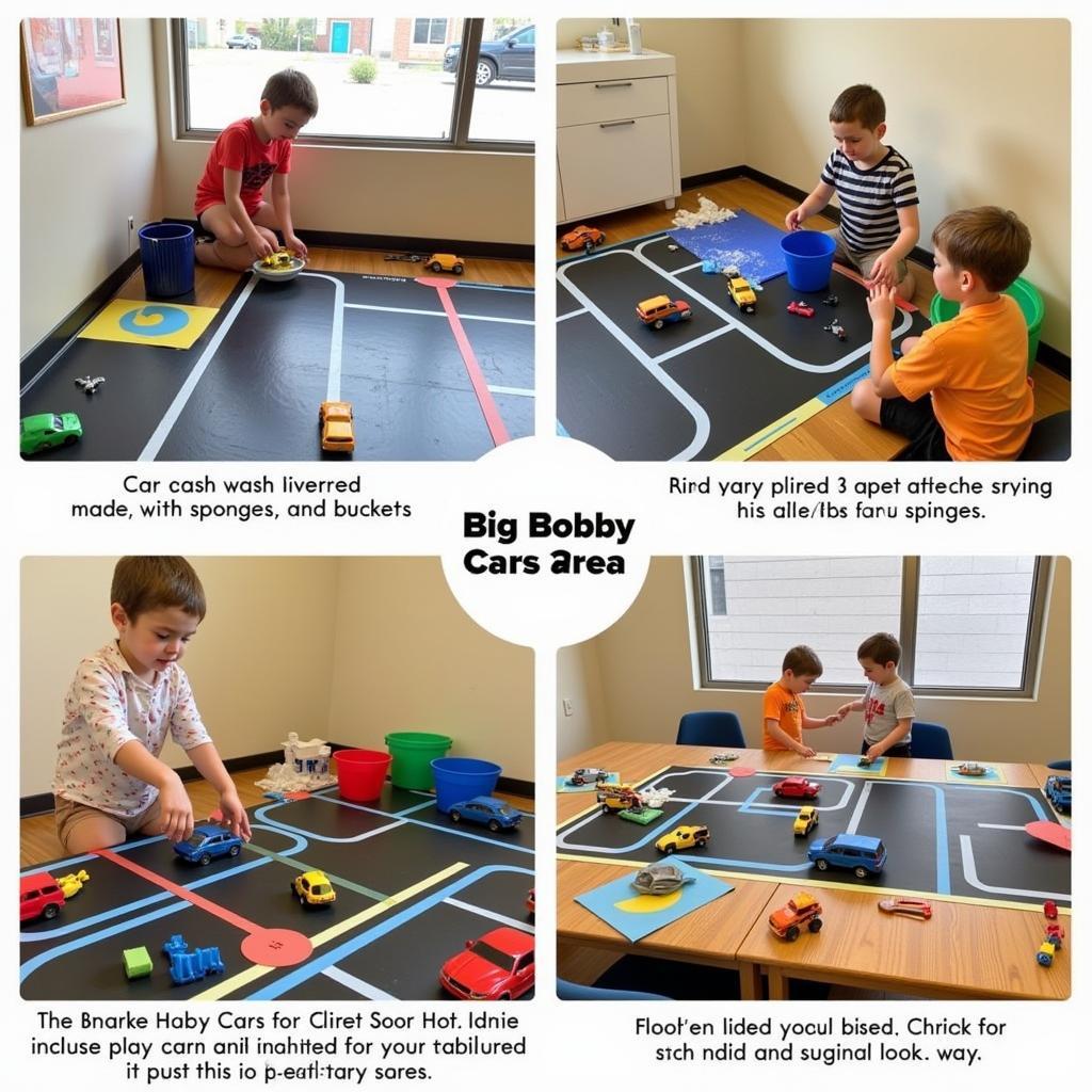 Extended Big Bobby Car Play Area with Car Wash and Roads